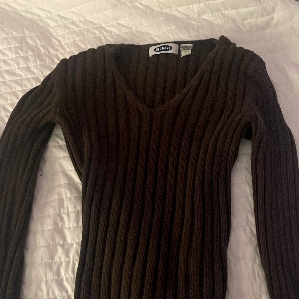 Old Navy Cropped Tight Sweater, Cozy Y2K